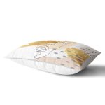 Soft Renkli Zeminli Bayan Silüeti Dijital Baskılı Modern Dikdörtgen Yastık Kırlent Kılıfı Realhomes