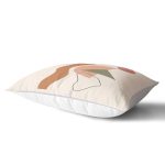 Hardal Zeminli Renkli Çizgi Desenli Dijital Baskılı Modern Dikdörtgen Yastık Kırlent Kılıfı Realhomes