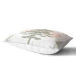 Beyaz Zeminde Orman Desenli Dijital Baskılı Modern Dikdörtgen Yastık Kırlent Kılıfı Realhomes