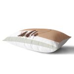 Beyaz Zeminde Çam Ağacı Desenli Dijital Baskılı Modern Dikdörtgen Yastık Kırlent Kılıfı Realhomes