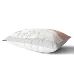 - Rh-Dik-7343-Gorsel2 - Realhomes  Beyaz Zeminde Onedraw Çizimli Yaprak Desenli Dijital Baskılı Modern Dikdörtgen Yastık Kılıfı Realhomes