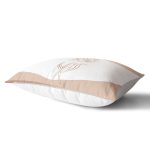 Beyaz Zemin Üzerinde Onedraw Çizimli Gül Desenli Modern Dikdörtgen Yastık Kırlent Kılıfı Realhomes