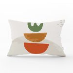 Pastel Renkli Zeminli Onedraw Çizimli Dijital Baskılı Modern Dikdörtgen Yastık Kırlent Kılıfı Realhomes