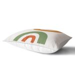 Pastel Renkli Zeminli Onedraw Çizimli Dijital Baskılı Modern Dikdörtgen Yastık Kırlent Kılıfı Realhomes