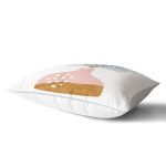 Pastel Renkli Zeminli Onedraw Çizimli Dijital Baskılı Modern Dikdörtgen Yastık Kırlent Kılıfı Realhomes