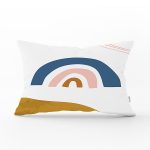 - Rh-Dik-7363-Gorsel1 - Realhomes Pastel Renkli Zeminli Onedraw Çizimli Dijital Baskılı Modern Dikdörtgen Yastık Kırlent Kılıfı Realhomes