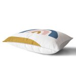 - Rh-Dik-7363-Gorsel2 - Realhomes Pastel Renkli Zeminli Onedraw Çizimli Dijital Baskılı Modern Dikdörtgen Yastık Kırlent Kılıfı Realhomes