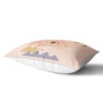 Pastel Renkli Zeminli Onedraw Çizimli Dijital Baskılı Modern Dikdörtgen Yastık Kırlent Kılıfı Realhomes