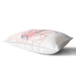 Beyaz Zemin Üzerinde Botanical Face Dijital Baskılı Modern Dikdörtgen Yastık Kırlent Kılıfı Realhomes