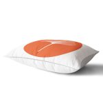 Renkli Daire İçinde Ondraw Çizimli Yaprak Motifli Modern Dikdörtgen Yastık Kırlent Kılıfı Realhomes