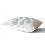 Renkli Zemin Üzerinde Onedraw Çizimli Yaprak Motifli Dikdörtgen Yastık Kırlent Kılıfı Realhomes