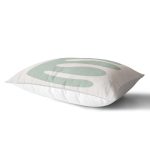 - Rh-Dik-7382-Gorsel2 - Realhomes  Renkli Zemin Üzerinde Onedraw Çizimli Yaprak Motifli Dikdörtgen Yastık Kırlent Kılıfı Realhomes