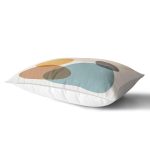 - Rh-Dik-7389-Gorsel2 - Realhomes Renkli Zemin Üzerinde Onedraw Çizimli Oval Desenli Modern Dikdörtgen Yastık Kırlent Kılıfı Realhomes