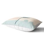 Rengarenk Zeminde Onedraw Çizimli Çiçek Desenli Dijital Baskılı Modern Dikdörtgen Yastık Kılıfı Realhomes