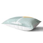 Renkli Zeminde Bardak Desenli Dijital Baskılı Modern Dikdörtgen Yastık Kırlent Kılıfı Realhomes