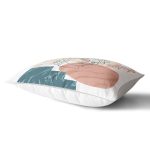 Beyaz Zeminde Onedraw Çizimli Erkek Silüeti Dijital Baskılı Modern Dikdörtgen Yastık Kılıfı Realhomes