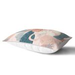 Renkli Zeminde Soyut Çizimli Dijital Baskılı Modern Dikdörtgen Yastık Kırlent Kılıfı Realhomes