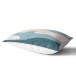 Renkli Zeminde Soyut Çizimli Dijital Baskılı Modern Dikdörtgen Yastık Kırlent Kılıfı Realhomes