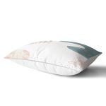 Beyaz Zeminde Soyut Çizimli Dijital Baskılı Modern Dikdörtgen Yastık Kırlent Kılıfı Realhomes