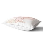 Beyaz Zeminde Soyut Çizimli Dijital Baskılı Modern Dikdörtgen Yastık Kırlent Kılıfı Realhomes