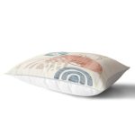 Renkli Zeminde Antik Motifli Onedraw Çizim Dijital Baskılı Modern Dikdörtgen Kırlent Kılıfı Realhomes