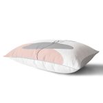 Renkli Zeminde Onedraw Çizimli Bayan Silüeti Dijital Baskılı Modern Dikdörtgen Yastık Kılıfı Realhomes