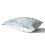 Rengarenk Zeminde Onedraw Çizimli Çiçek Desenli Dijital Baskılı Modern Dikdörtgen Kırlent Kılıfı Realhomes