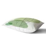 Renkli Zeminde Yaprak Motifli Dijital Baskılı Modern Dikdörtgen Yastık Kırlent Kılıfı Realhomes