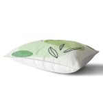 Renkli Zeminde Yaprak Motifli Dijital Baskılı Modern Dikdörtgen Yastık Kırlent Kılıfı Realhomes