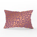 Renkli Zeminde Parlak Gorunumlu Çizim Dijital Baskılı Modern Dikdörtgen Yastık Kırlent Kılıfı Realhomes