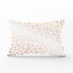 Renkli Zeminde Parlak Gorunumlu Çizim Dijital Baskılı Modern Dikdörtgen Yastık Kırlent Kılıfı Realhomes