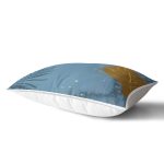 Renki Zemin Üzerinde Onedraw Çizimli Dijital Baskılı Modern Dikdörtgen Yastık Kırlent Kılıfı Realhomes