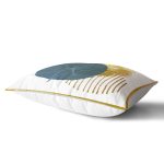 - Rh-Dik-7473-Gorsel2 - Realhomes Beyaz Zeminde Gold Cerceve Icınde Oval Desenli Modern Dikdörtgen Yastık Kırlent Kılıfı Realhomes