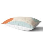 Renkli Zeminli Onedraw Çizimli Bayan Desenli Dijital Baskılı Modern Dikdörtgen Kırlent Kılıfı Realhomes