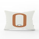 Renkli Zeminli Onedraw Çizimli Yalın Oval Obje Modern Dikdörtgen Yastık Kırlent Kılıfı Realhomes