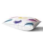 Kuş Tüyü Resimli Realhomes Özel Tasarım Dijital Baskılı Dikdörtgen Yastık Kırlent Kılıfı Realhomes