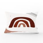 - Rh-Dik-7501-Gorsel1 - Realhomes Renkli Zemimli Onedraw Çizimli Geometrik Desen Modern Dikdörtgen Yastık Kırlent Kılıfı Realhomes