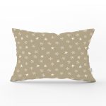 Renkli Zeminli Yıldız Ve Kartanesi Motifli Dijital Baskılı Modern Dikdörtgen Kırlent Kılıfı Realhomes