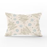 Renkli Zeminli Yılbaşı Temalı Dijital Baskılı Modern Dikdörtgen Yastık Kırlent Kılıfı Realhomes