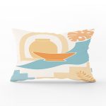 Onedraw Çizimli Vazo Desenli Dijital Baskılı Modern Dikdörtgen Yastık Kırlent Kılıfı Realhomes