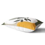 Renkli Zeminli Onedraw Çizimli Yaprak Desenli Dijital Baskılı Modern Dikdörtgen Yastık Kılıfı Realhomes