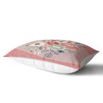 Renkli Zeminli Onedraw Çizimli Dijital Baskılı Modern Dikdörtgen Yastık Kırlent Kılıfı Realhomes