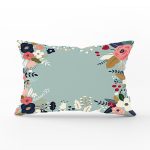 - Rh-Dik-7535-Gorsel1 - Realhomes Rengarenk Zeminli Rengarenk Çiçek Desenli Dijital Baskılı Modern Dikdörtgen Yastık Kırlent Kılıfı Realhomes