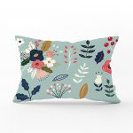 - Rh-Dik-7537-Gorsel1 - Realhomes Rengarenk Zeminli Rengarenk Çiçek Desenli Dijital Baskılı Modern Dikdörtgen Yastık Kırlent Kılıfı Realhomes