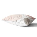 Beyaz Zemin Üzerinde Pastel Renkli Yaprak Desenli Modern Dikdörtgen Yastık Kırlent Kılıfı Realhomes