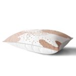 Beyaz Zemin Üzerinde Onedraw Çizimli Bayan Silüeti Modern Dikdörtgen Yastık Kırlent Kılıfı Realhomes