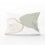 - Rh-Dik-7568-Gorsel1 - Realhomes Beyaz Zemin Üzerinde Onedraw Çizimli Geometrik Desen Dikdörtgen Yastık Kırlent Kılıfı Realhomes