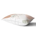 - Rh-Dik-7570-Gorsel2 - Realhomes Pastel Zeminli Onedraw Çizimli Bayan Silüeti Dijital Baskılı Modern Dikdörtgen Kırlent Kılıfı Realhomes