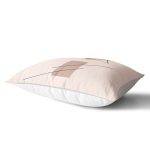 Pastel Zeminli Onedraw Çizimli Bayan Silüeti Dijital Baskılı Modern Dikdörtgen Kırlent Kılıfı Realhomes