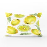 - Rh-Dik-758-Gorsel1 - Realhomes  Limon Desenli Dijital Baskılı Modern Dikdörtgen Yastık Kırlent Kılıfı Realhomes